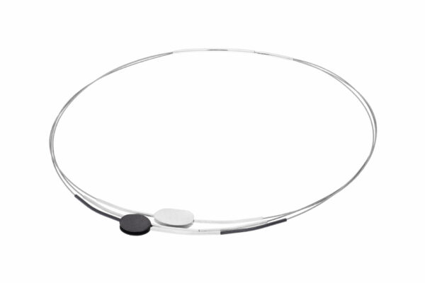 Collier Pebbles Noir et blanc – Image 2