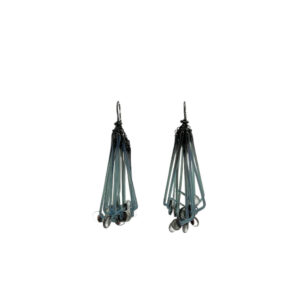 Boucles d'oreilles Filp Bleu orage