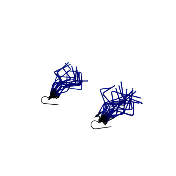 Boucles d'oreilles Fol Bleu cobalt – Image 2