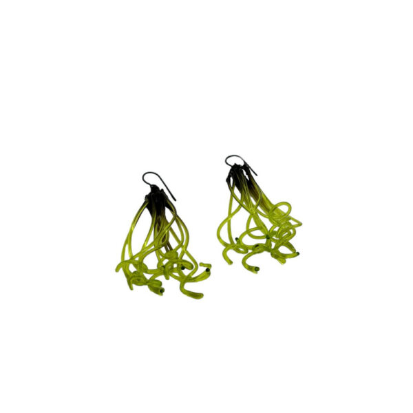 Boucles d'oreilles Air Vert anis – Image 2