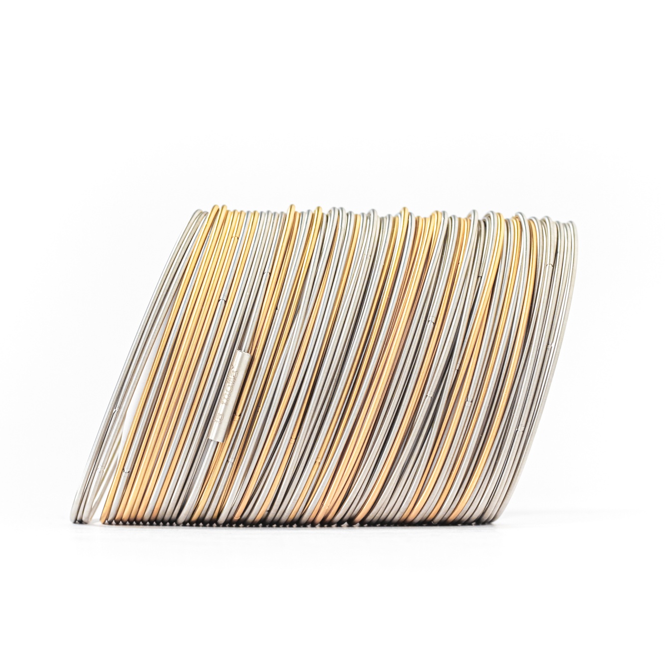 Bracelet sel et poivre or – Image 2