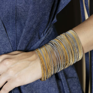 Bracelet sel et poivre or