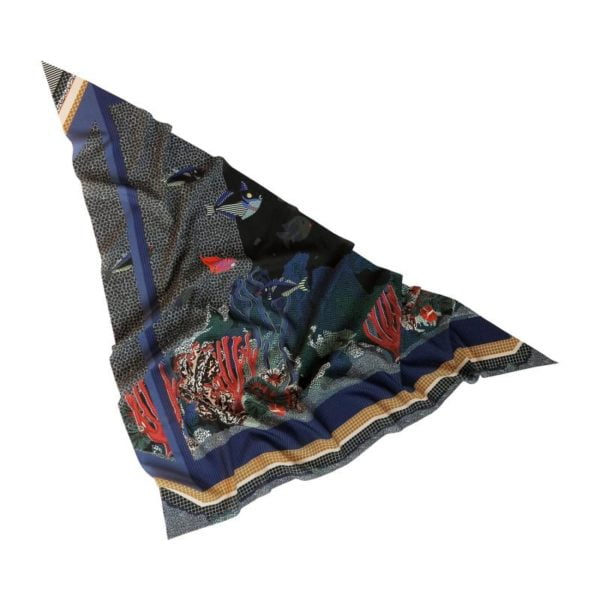 Triangle de soie Aquarium – Image 2