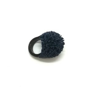Bague Boule Bleu marine