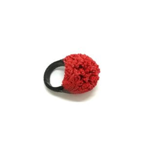 Bague boule Rouge