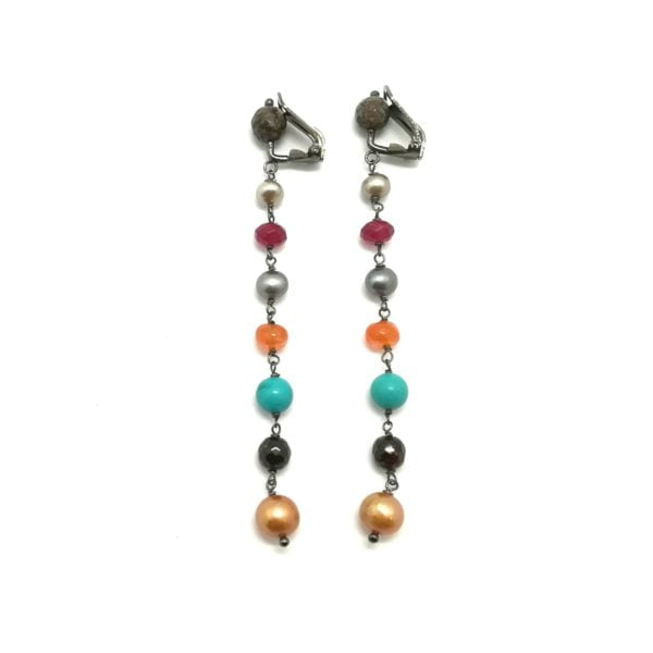 Boucles d'oreilles clips Winter Rose 2