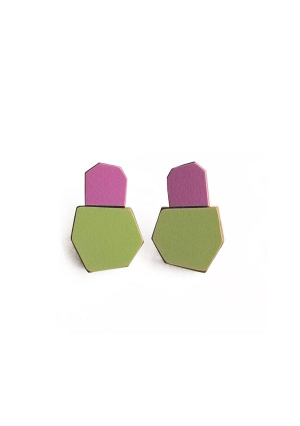 Boucles d'oreilles Koloro Gemo S Violet Vert
