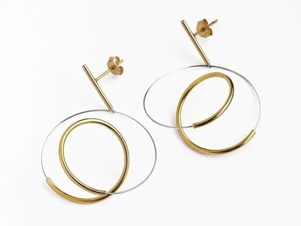 Boucles d'oreilles Ryu gold – Image 3