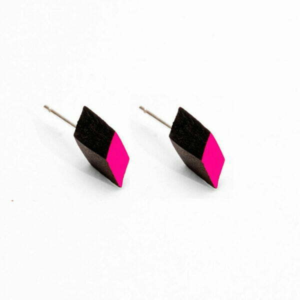 Boucles d'oreilles "Diamond studs" - Rose
