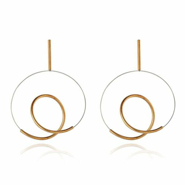 Boucles d'oreilles Ryu gold – Image 2