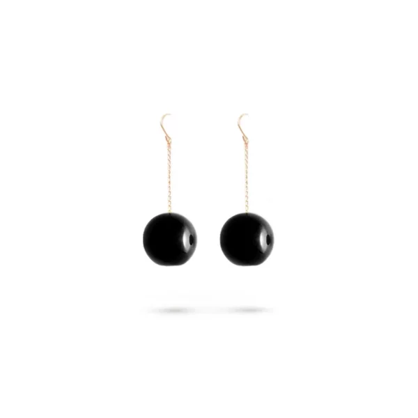 Boucles d'oreilles Tac Tac Noires