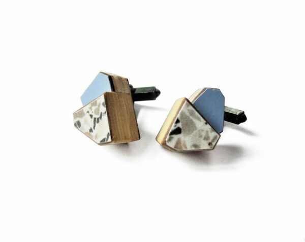 Boutons de manchette - Bleu