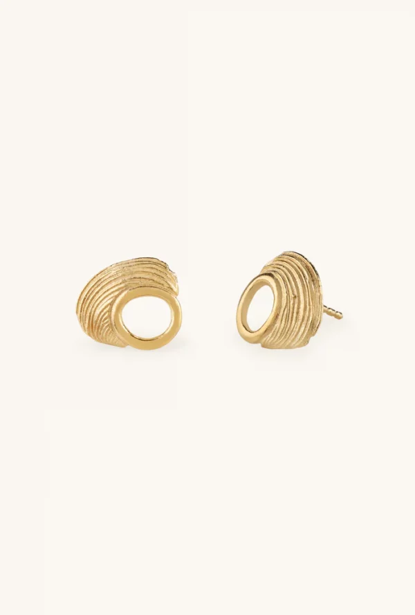 Boucles d'oreilles "Odara" en argent plaqué or