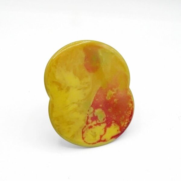 Broche Hidden Dream jaune-orange