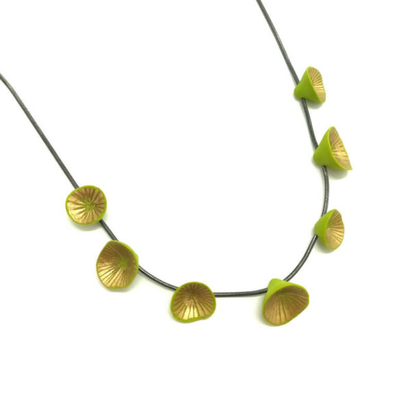 Collier Nénuphars Vert anis