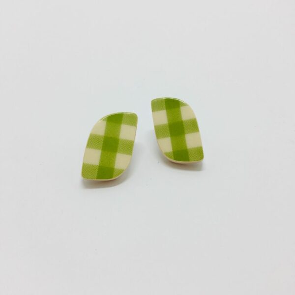 Boucles d'oreilles "Formes Directes" Vichy