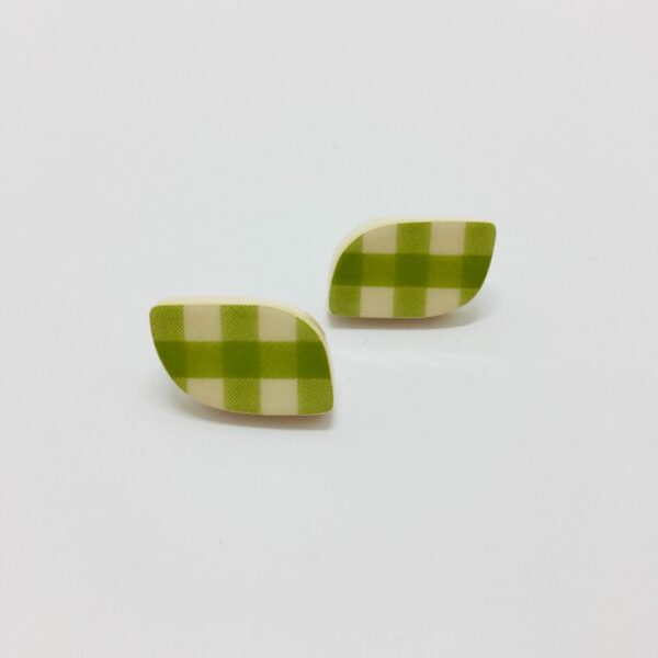 Boucles d'oreilles "Formes Directes" Vichy – Image 2
