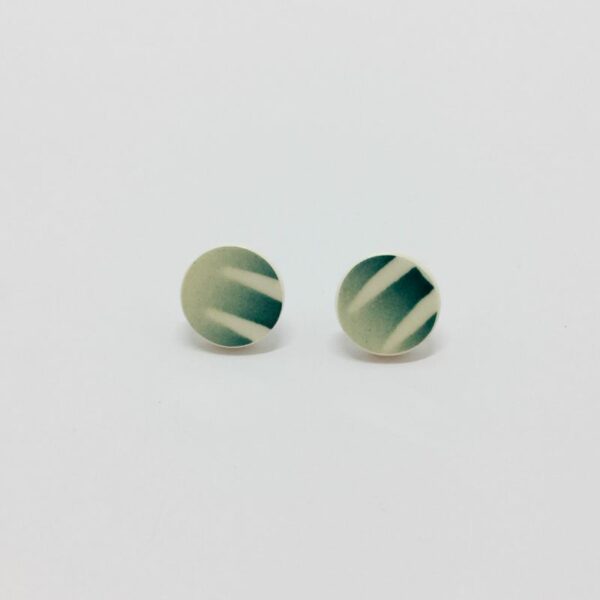 Boucles d'oreilles Pastilles M Vert foncé