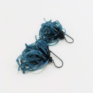 Boucles d'oreilles Zzz bleu orage