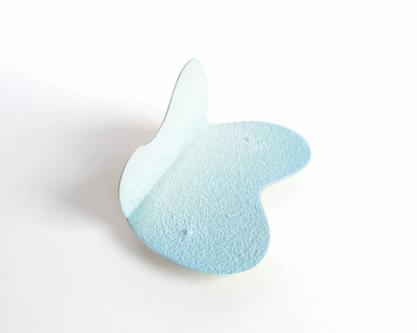 Broche Rives Cosmiques, bleu pâle