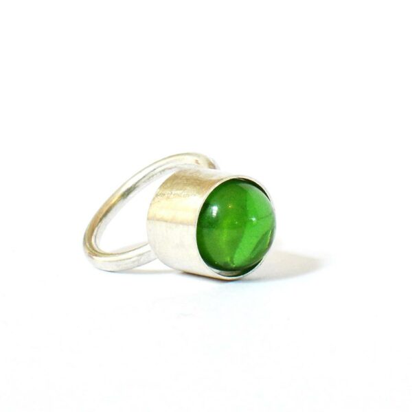 Bague 1 Bille verte