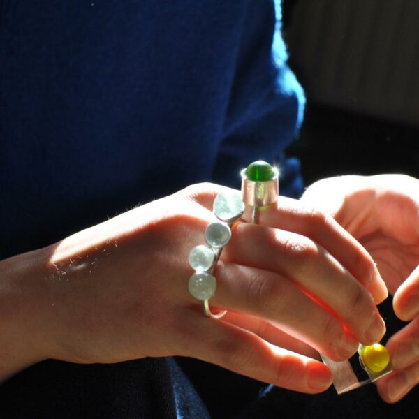 Bague 1 Bille verte – Image 2