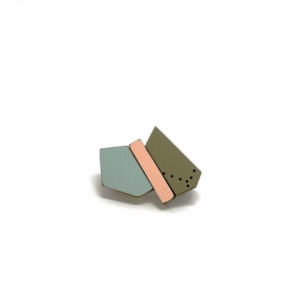 Broche Koloro Gemo M Beige + Rose + Bleu