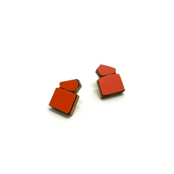 Boucles d'oreilles Koloro Gemo XS Rouge Vermillon