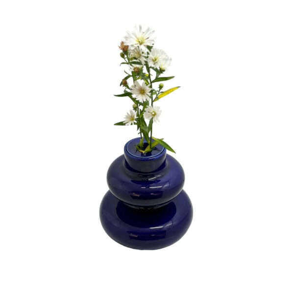 Bougeoir-soliflore - Bleu Cobalt – Image 3