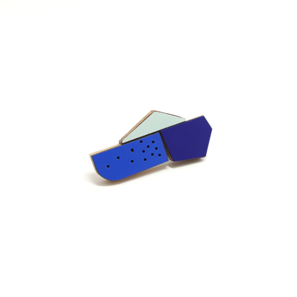 Broche Koloro Gemo Bleue – Image 3