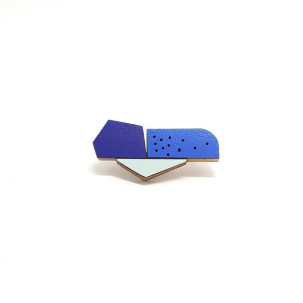 Broche Koloro Gemo Bleue – Image 2