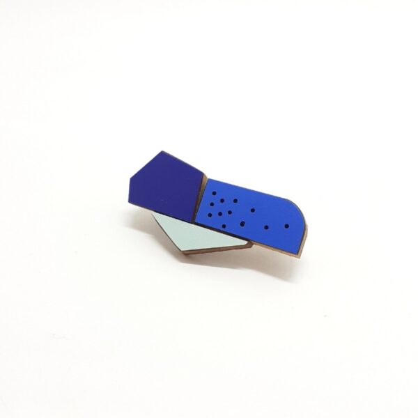 Broche Koloro Gemo Bleue