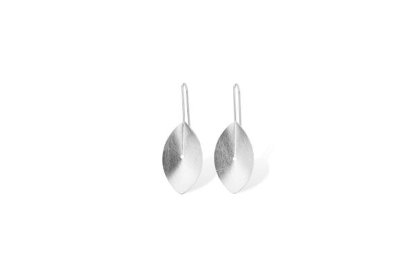 Boucles d'oreilles Feuille Percée - Argent
