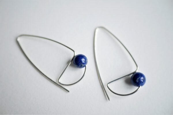Boucles d'oreilles Alizés - lapis lazuli