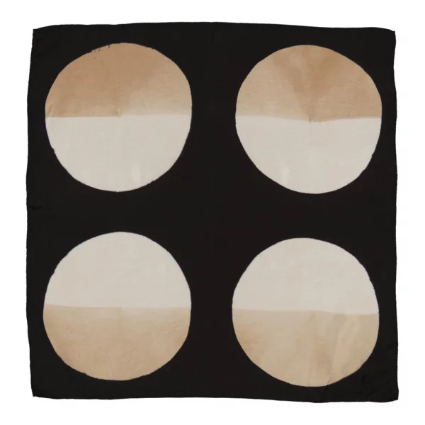 Bandana Astre Noir & Beige
