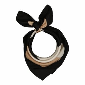 Bandana Astre Noir & Beige