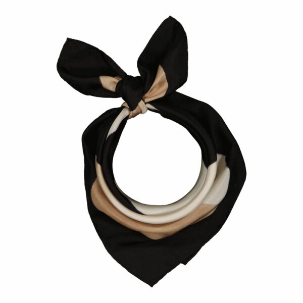 Bandana Astre Noir & Beige