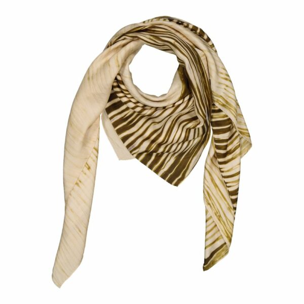 Foulard Traces Olive – Image 2