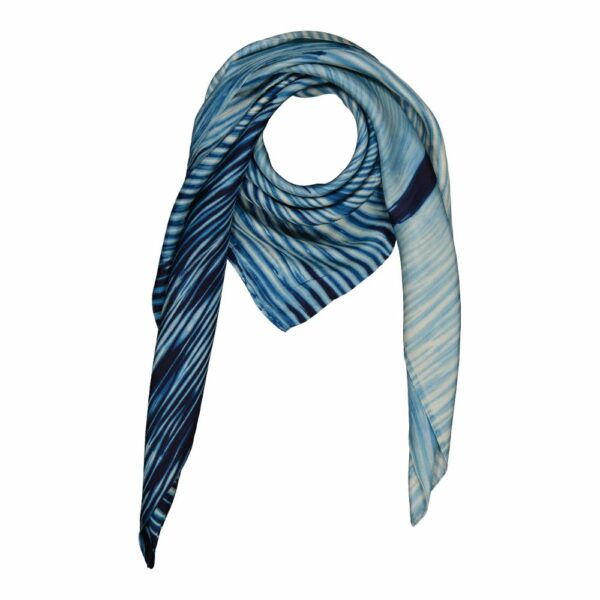 Foulard Traces Bleu – Image 2