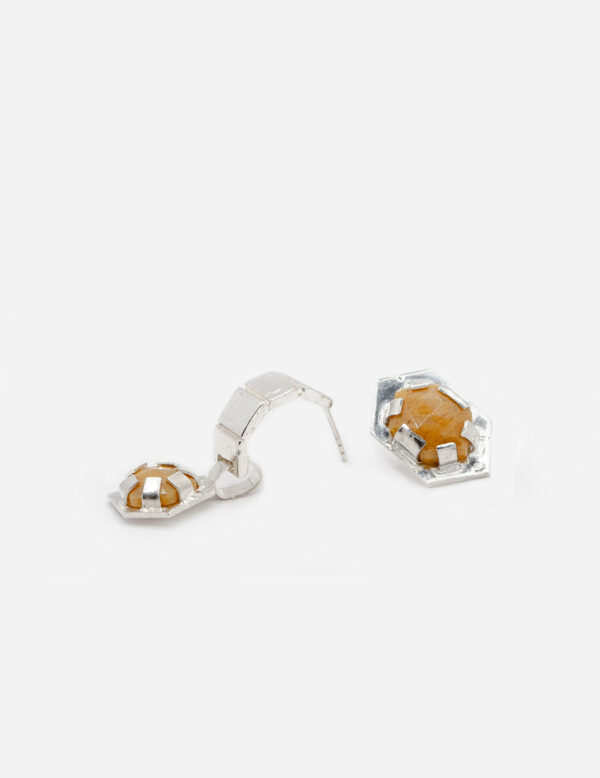 Boucles d'oreilles Uneven Canvas – Image 3