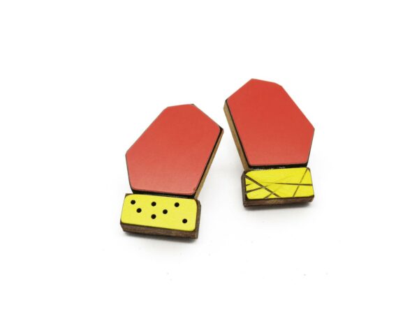 Boucles Koloro Gemo Rouge & Jaune