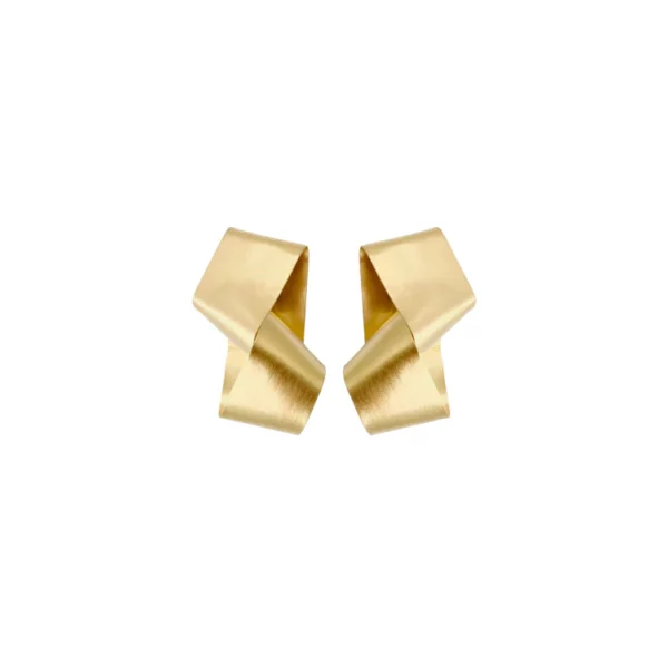 Boucles d'oreilles Contorsion - Vermeil