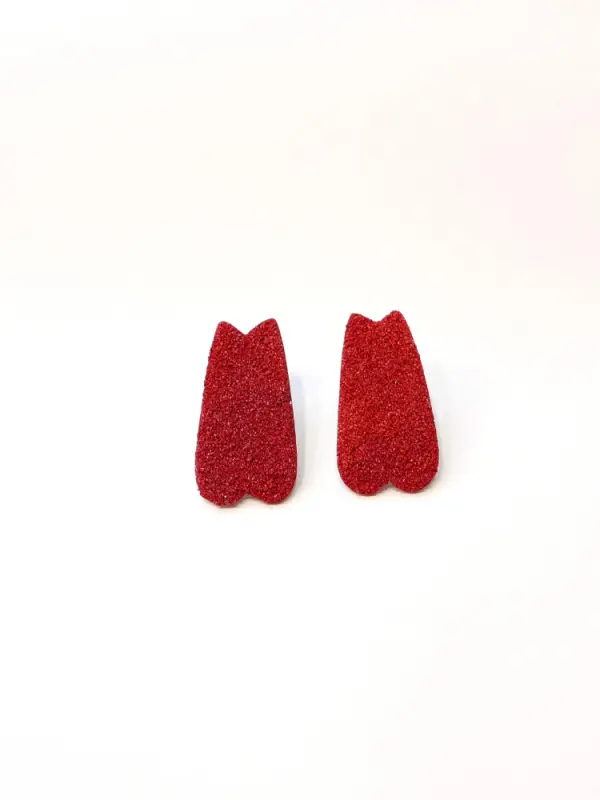 Boucles d'oreilles Rouges – Image 2