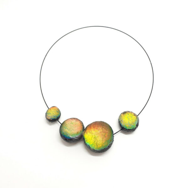 Collier 4 Météorites - noir irisé – Image 3