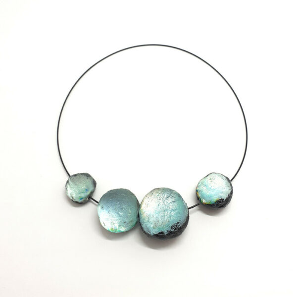 Collier 4 Météorites - bleu glacier – Image 3