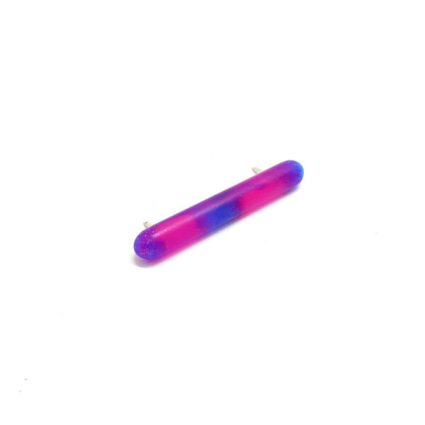 Broche Illuminations - Rose violet bleu