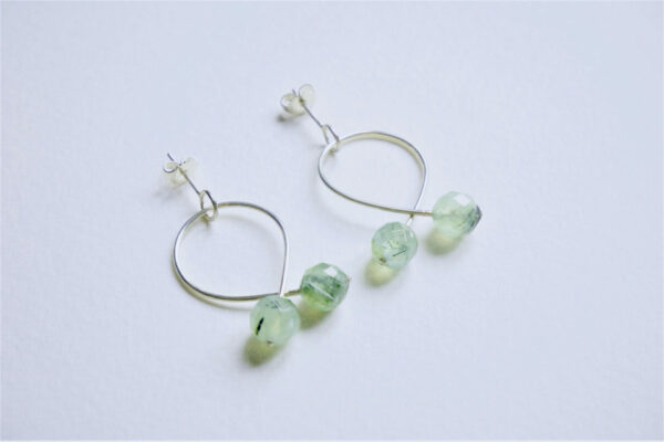 Boucles d'oreilles Lily - prehnite