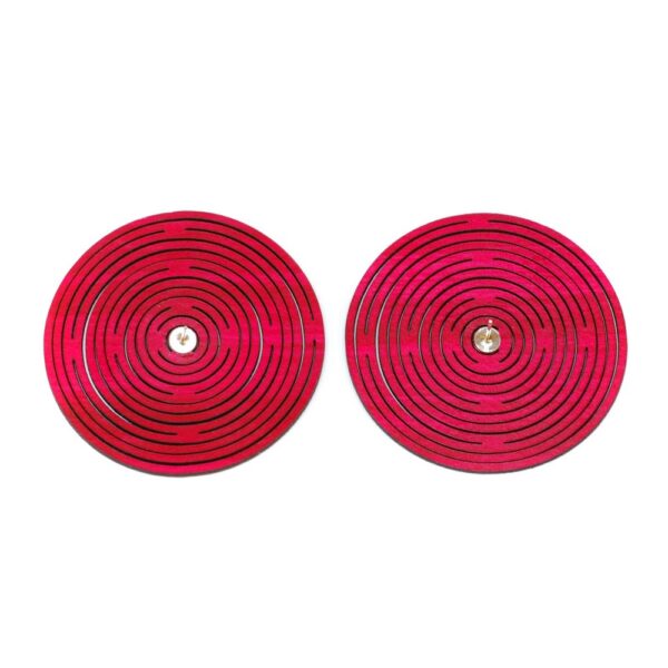 Boucles d'oreilles "Falling Circles" - Rose – Image 3