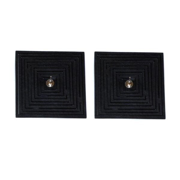 Boucles d'oreilles "Falling Squares" - Noir – Image 3