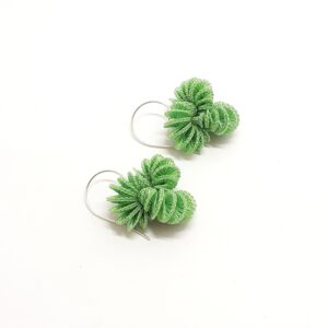 Boucles d'oreilles "Knot" Vert